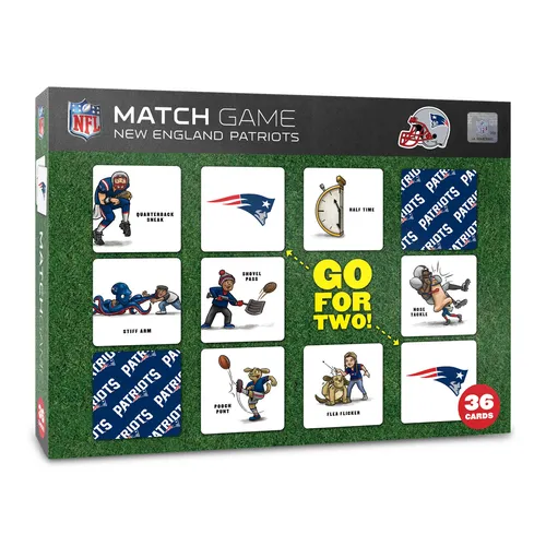 New England Patriots NFL YouTheFan Memory Match Game Kartenspiel Fanshop Geschen