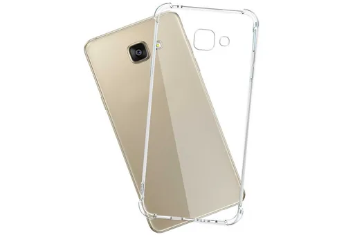 mtb more energy Smartphone-Hülle Clear Armor Case für Samsung Galaxy A5 2016 (SM-A510), Transparente TPU Schutzhülle Case Backcover mit Anti-Shock Verstärkung