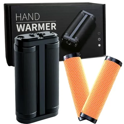 Elektrische Handwärmer, Handwärmer Elektrisch, USB Hand wärmer 2 in1, 5000 mAh Handwärme r Elektrisc h,Taschenwärmer Wiederverwendbare mit 3 Wärmestufen Wintergeschenke Doppelseitig
