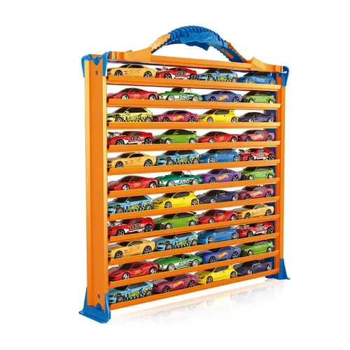 Hot Wheels Rack N' Track Aufbewahrung für 44 Autos oder anderes Spielzeug – Scha
