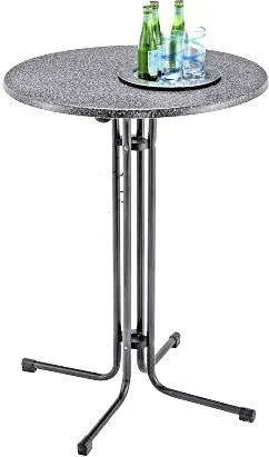 Werzalit Stehtisch 80 cm anthrazit/granit