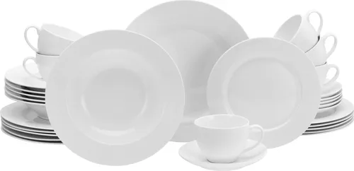 CreaTable Fleur Royal Kombiservice 30-tlg in beige von CreaTable