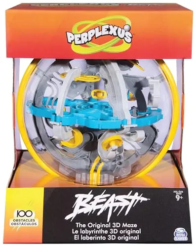 Spin Master Games Perplexus Beast - 3D-Kugellabyrinth mit 100 Hindernissen - Gesellschaftsspiel für fingerfertige Fans ab 9 Jahren: Überwinde 100 knifflige Hindernisse und teste deine Konzentration und Geschicklichkeit!