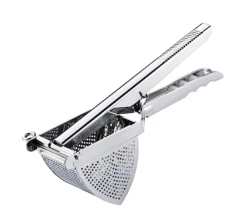 Küchenprofi COMFORT Kartoffelpresse - Edelstahl, rostfrei und spülmaschinenfest, für müheloses, luftiges Kartoffelpüree mit Anti-Rutsch-Griff