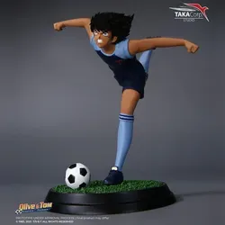 Captain Tsubasa Figur Kojiro Hyuga 22 cm - Sonstige Spielzeugfiguren, detailreiche PVC-Statue von Kojiro Hyuga, einem leidenschaftlichen Fußballspieler und Rivalen aus der beliebten Serie Captain Tsubasa.