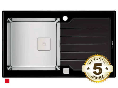 Teka DIAMOND RS15 1B 1D 86 AUTO Glas-Edelstahlspüle von Teka