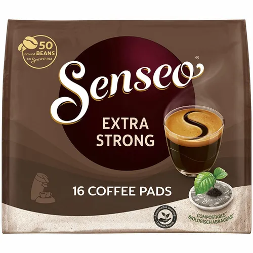 SENSEO KAFFEEPADS Extra Kräftig, Intensiv & Vollmundig, neues Design, 16 PADS