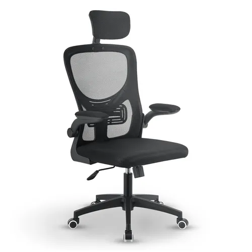 Juskys Bürostuhl Baltimore mit Rollen & Armlehne