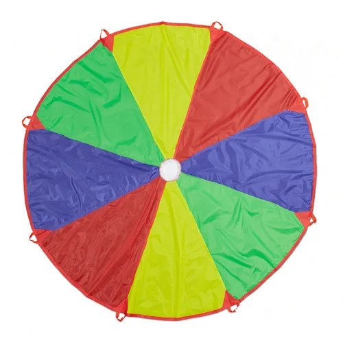Schwungtuch Schwingtuch Regenbogen-Spieltuch Outdoor Bewegungsspiel 8 Griffe