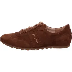 Paul Green Damen Sneaker Braun 7,5 – Stilvoll und Bequem - Elegante Damen Sneaker aus braunem Rauleder mit weicher Innensohle und Frotteefutter. Ideal für den täglichen Einsatz und eine modische Wahl.