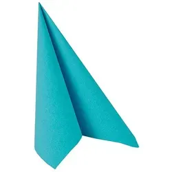 Servietten türkis `ROYAL Collection` 1/4-Falz 40 x 40 cm Stoffoptik 500