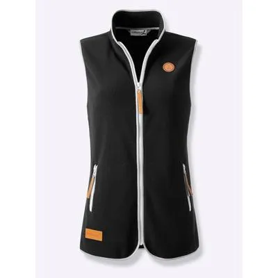 Fleeceweste CASUAL LOOKS, Damen, Gr. 38, schwarz, 100% Polyester, unifarben, Westen Fleeceweste