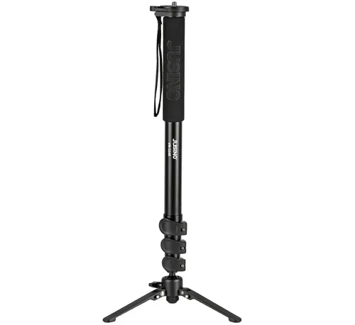 Monopod mit abnehmbarem Fuß als Tischstativ, Clipverschlüsse JUSINO VM-324E