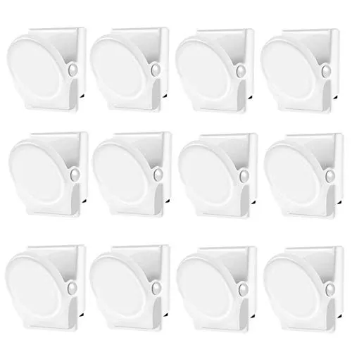 Molinter Magnet Klammer kühlschrank Magnetclips Metall Clips Kühlschrankmagnete für Whiteboard Wandnotiz Magnetische Binder Ordner Küche 12 Stücke/set (Weiß)