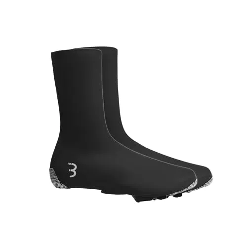 BBB Uberschuhe RaceFlex Zipperless 45/46 Schwarz - Fahrradschuhe mit aerodynamischem Design, idealer Schutz vor Wind und Wasser, reißverschlusslos für maximale Leistung und Komfort.