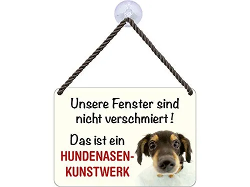 Blechwaren Fabrik Braunschweig Kulthänger Hundenasenkunstwerk KH002 - Dekorationshänger - Metall - 16,5 x 11,5 x 0,6 cm