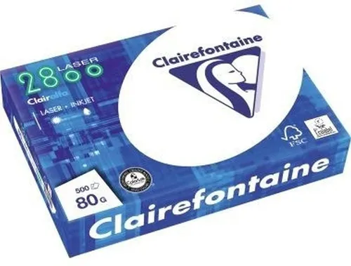CLAIREFONTAINE Kopierpapier Multifunktionspapier CL 2800 Laser A4 80 g/qm weiß VE=500 Blatt