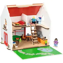 GOKI Tragbares Puppenhaus Eco House