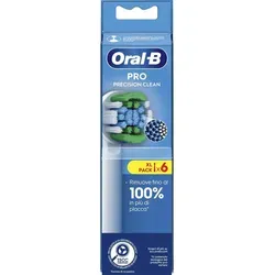 Oral-B Precision Clean Ersatzbürstenköpfe, 6 Stück - Ersatzbürsten für Oral-B Rotierende Zahnbürsten, 6 Stück für eine gründliche Reinigung und effektive Plaque-Entfernung.