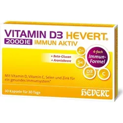 Produktbild Vitamin D3 Hevert 2000 IE Immun Aktiv Kapseln