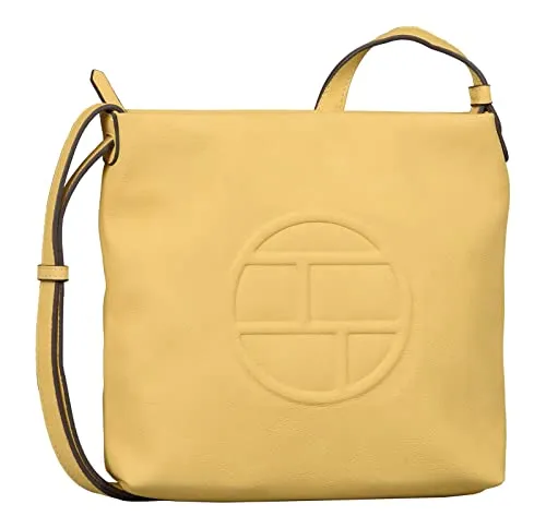 TOM TAILOR Damen Rosabel Umhängetasche in Gelb - Umhängetasche mit Reißverschluss, perfekt für den täglichen Gebrauch und modischer Begleiter im Alltag.