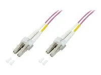 M-CAB Patch-Kabel LC Multi-Mode M bis M 3 m Glasfaser 50/125 Mikrometer OM4 halogenfrei violett (7003403)