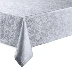 DecoHomeTextil Heimtextilmanufaktur Tischdecke Harmony hochwertig pflegeleicht mit Saumrand grau Läufer 40 x 140 cm