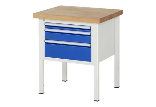 Rau Werkbank Modell 8162 B - Robuste Werkbank in Blau - Hochwertige Werkbank mit den Maßen 750 x 700 x 840 mm, ideal für handwerkliche Projekte. Praktisch und stabil, perfekt für Werkstätten und Hobbyräume.