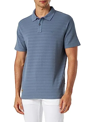 camel active Poloshirt - Dunkelblau - Poloshirt aus 100% Baumwolle in Größe L, ideal für Komfort und Stil. Perfekt für legere Anlässe mit gerader Passform und kurzen Ärmeln.