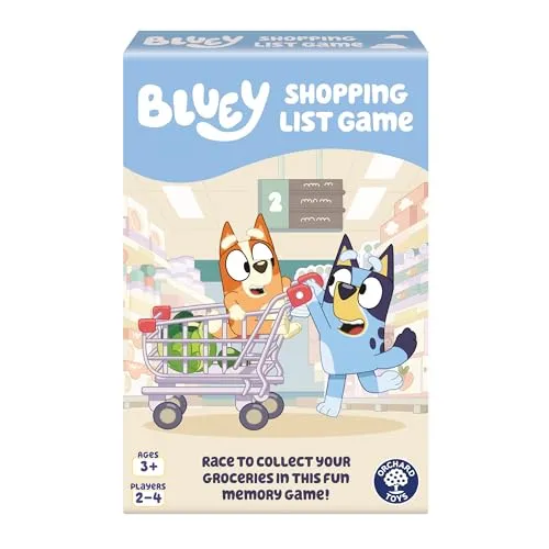 Orchard Toys Offizielles Bluey Shopping List Matching- und Memory-Spiel für Kinder ab 3 Jahren
