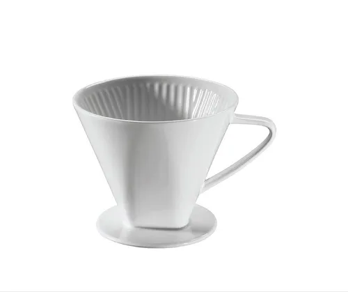 CILIO Porzellan Kaffeefilter Größe 6 - Weiß - Kaffeefilter aus hochwertigem Porzellan, sorgt für ein unverfälschtes Aroma und ist ideal für Kaffeeliebhaber.