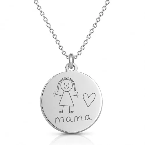 BS Schmuckdesign Personalisierte Kette Damen, Silber