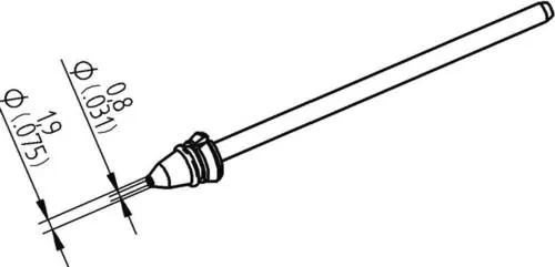 Ersa 0742ED0819H/SB Entlötspitze – Hochwertige Konische Lötspitze für Präzision - Lötgeräte: Entlötspitze mit ERSADUR Beschichtung für optimale Wärmeübertragung und verbessertes Aufschmelzen von Lot. Ideal für X-TOOL VARIO.