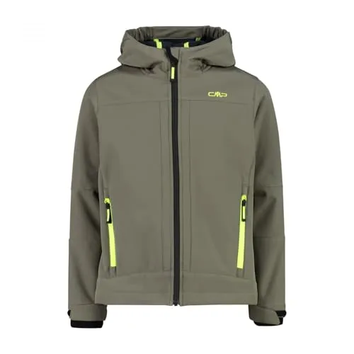 CMP Kid Jacket FIX Hood Olive - 140