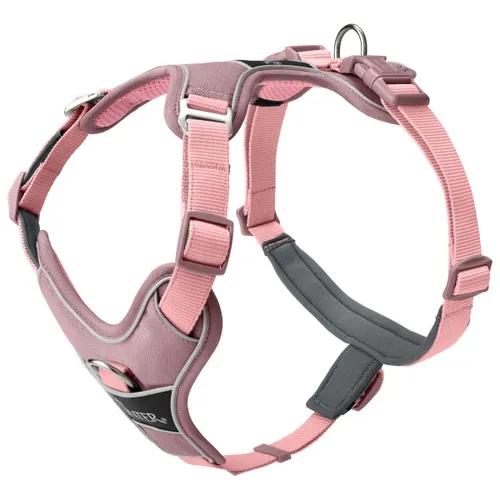 HUNTER Geschirr Divo Up Altrosa L-XL - ergonomische Passform mit 5-facher Verstellmöglichkeit, ideal für kopfscheue Hunde und stark reflektierend für erhöhte Sicherheit
