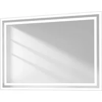 Emke LED Badezimmerspiegel mit Beleuchtung 70 x 50cm Badspiegel mit Kippschalter Anti-Beschlag KaltweißWarmweiß