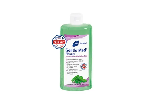 MediTrade Hautcreme Gentle Med Aktiv Gel 500ml - Körpercremes für durchblutungsanregende und hautfreundliche Einreibung, ideal zur Muskelentspannung und Erfrischung nach dem Sport.