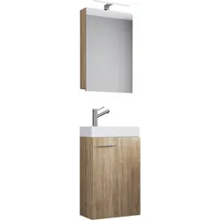 Produktbild Gästebad 4-tlg. Slito inkl. LED ca. 40 cm Weiß