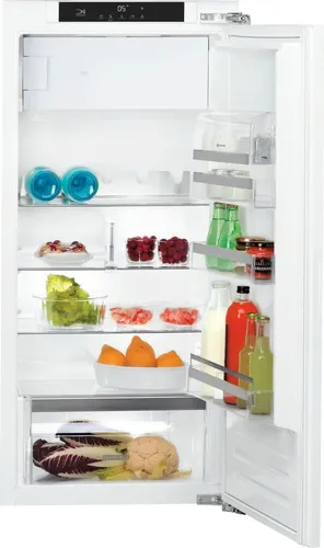 BAUKNECHT BKSI 12GF3D Einbaukühlschrank mit Gefrierfach - Kühlschrank mit 171 l Nutzinhalt, 4 höhenverstellbaren Glasböden und Superkühlfunktion. Ideal für energiesparendes Lagern und eine elegante Optik.