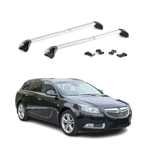 OMAC Dachträger für Opel Insignia A B Wagon 2009-2025 - Hochwertiger Aluminium-Dachträger, abnehmbar und wasserbeständig. Ideal für vielseitige Transportmöglichkeiten wie Fahrrad- und Skiträger, perfekt für jedes Abenteuer.