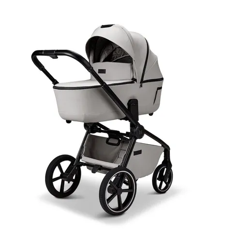 Moon Resea 2.0 Kombikinderwagen mit Winterset und gratis Fußsack - Kombikinderwagen in Grau, ideal ab Geburt. Mit Fußsack und Handmuff für optimalen Komfort in der kalten Jahreszeit.
