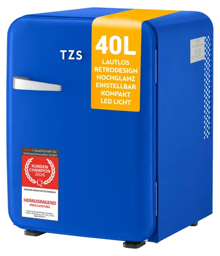 TZS First Austria Retro Mini Kühlschrank 40L