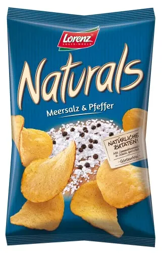Lorenz Naturals Meersalz & Pfeffer Chips 95g von Lorenz Snack World