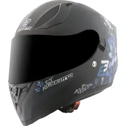 Bogotto Motorradhelm H128 Fiori in blau von Bogotto