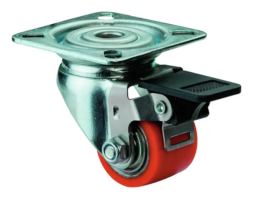 BS Rollen Lenkrolle 35 mm, A620 Platte, Poly-Rad, KL, Festst A620.C10.035