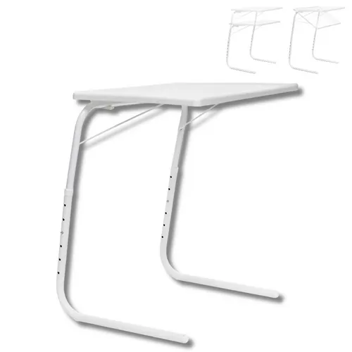 Höhenverstellbarer Multifunktionaler Klapptisch aus Aluminium - Vielseitiger Klapptisch mit 6 Höhenstufen und 3 Neigungswinkeln. Ideal für verschiedene Anwendungen, robust und leicht für einfachen Transport.