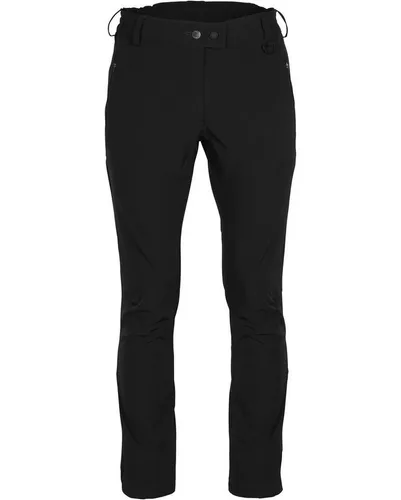 Pinewood 3142 Wilda Stretch Shell Damen Hose Schwarz (400) 46 - Stoffhosen für Outdoor-Aktivitäten, winddicht und wasserabweisend mit UV-Schutz 50+. Ideal für Wanderungen, flexibel durch Vier-Wege-Stretch und atmungsaktiv für höchsten Komfort.