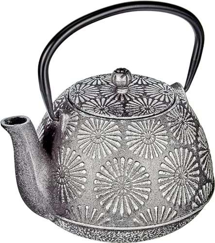 IBILI - Teekocher aus gehärtetem Eisen Bali, 1,2 Liter, innen emailliert, geeignet für Induktionsherde