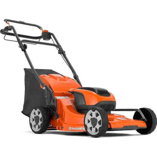 Husqvarna Rasenmäher LC 142iS Solo-Version - Akku-Rasenmäher für kleine bis mittelgroße Gärten, kompakt und leise mit Radantrieb und savE Modus für effizientes Mähen.