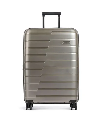 Travelite Air Base 4-Rollen Trolley champagner 75348-40 - Trolley in champagner, 67 cm, mit 4 stabilen Rollen für müheloses Reisen und viel Stauraum.